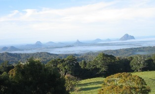 Mystical Glasshouse Mountains: 