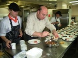 Plating up dessert at Methodist Ladies' College: