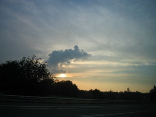 a belgian sunset: 