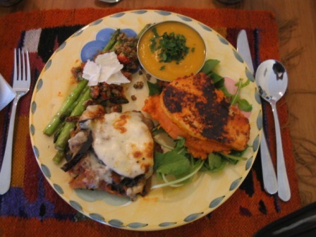 a cooking class lunch: 