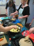 some kitchen action: 