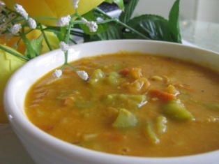 spicy sambar dal: 